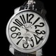 メンズ腕時計ビッグフェイスマットタイプ　ベルト　ウォッチ/ブラックホワイト - 縮小画像2