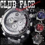 メンズ腕時計 club face　black メンズ　メタル　腕時計/ブラック