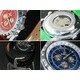 メンズ腕時計 本革ベルト　自動巻き　DAY＆DATE　24針/ブルー - 縮小画像3