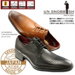 ビジネスシューズ 本革紳士 UN SNOBBISH 【MadeInJapan】／ブラウン24.5cm