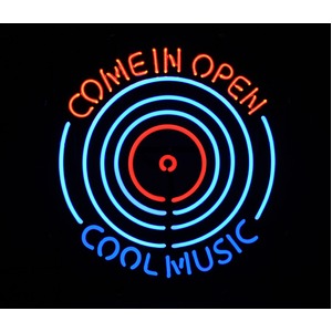 ネオンサイン COOL MUSIC COME IN OPEN （ネオン管 看板 アメリカン雑貨 ・NEON SIGN・ネオンサイン）