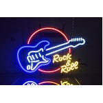 ネオンサイン Guitar ROCK N' ROLL （ネオン管 看板 アメリカン雑貨 ・NEON SIGN・ネオンサイン）