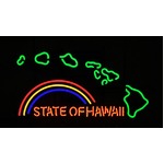 ネオンサイン STATE OF HAWAII ステイツオブハワイ （ネオン管 看板 アメリカン雑貨 ・NEON SIGN・ネオンサイン）