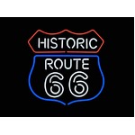 ネオンサイン HISTORIC ROUTE66 ヒストリック ルート66（ネオン管 看板 アメリカン雑貨 ・NEON SIGN・ネオンサイン）