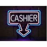 ネオンサイン Arrow CASHIER アローキャッシャー（ネオン管 看板 アメリカン雑貨 ・NEON SIGN・ネオンサイン）