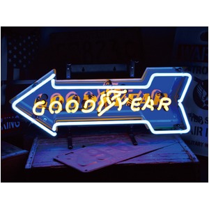 ネオンサイン 【GOOD YEAR ARROW】グッドイヤー アロー（ネオン管 看板 アメリカン雑貨 ・NEON SIGN・ネオンサイン）／Lサイズ