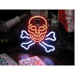 ネオンサイン 【SKULL＆BORN】スカル＆ボーン（ネオン管 看板 アメリカン雑貨 ・NEON SIGN・ネオンサイン）