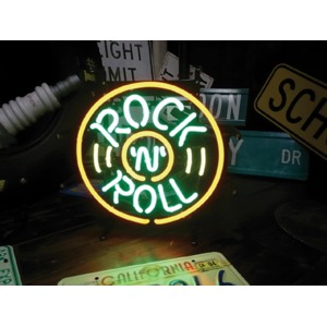 ネオンサイン 【ROCK＆ROLL】ロックンロール（ネオン管 看板 アメリカン雑貨 ・NEON SIGN・ネオンサイン）