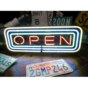 ネオンサイン 【OPEN FRAME】 オープンフレーム Lサイズ（ネオン管 看板 アメリカン雑貨 ・NEON SIGN・ネオンサイン）