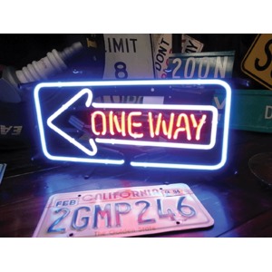 ネオンサイン 【ONE WAY】ワンウェイ（ネオン管 看板 アメリカン雑貨 ・NEON SIGN・ネオンサイン）