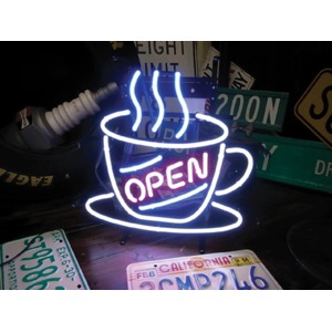 ネオンサイン 【CAFE OPEN】オープンカフェ（ネオン管 看板 アメリカン雑貨 ・NEON SIGN・ネオンサイン）