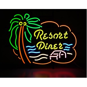 ネオンサイン Resort Diner リゾート ダイナー （ネオン管 看板 アメリカン雑貨 ・NEON SIGN・ネオンサイン） - 拡大画像