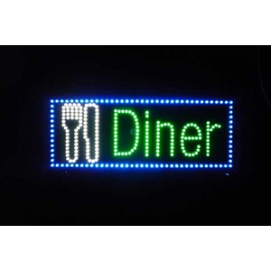 ネオンサイン LED DINER SIGN （ネオン管 看板 アメリカン雑貨 ・NEON SIGN・ネオンサイン） - 拡大画像