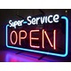 ネオンサイン Super Service OPEN（ネオン管 看板 アメリカン雑貨 ・NEON SIGN・ネオンサイン） - 縮小画像3
