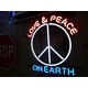 ネオンサイン LOVE＆PEACE ON EARTH （ネオン管 看板 アメリカン雑貨 ・NEON SIGN・ネオンサイン） - 縮小画像3