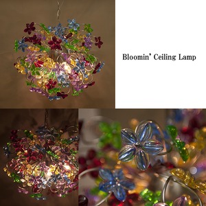 【Bloomin Lamp 】ヨーロッパ風★ブルーミンランプシーリングランプ4灯♪ - 拡大画像