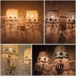 【Chandelier French Lace 2 Wall Lamp】ヨーロッパ風★フレンチレース 2ウォールランプ♪／クリーム