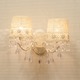 【Chandelier French Lace 2 Wall Lamp】ヨーロッパ風★フレンチレース 2ウォールランプ♪／クリーム - 縮小画像3