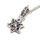 キュービックジルコニア×ヘキサグラム（六芒星）モチーフ・シルバーペンダントトップ - 縮小画像1
