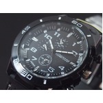 メンズ腕時計 VITAROSOメンズ腕時計 ラバーウォッチ 日本製ムーブメント クロノデザイン/ホワイト