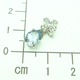 Pt900 プラチナ ペンダントトップ アクアマリン & ダイヤモンド 3月誕生石 - 縮小画像4