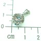 Pt900 プラチナ ペンダントトップ アクアマリン & ダイヤモンド 3月誕生石 - 縮小画像5