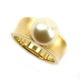K18ゴールド真珠(パール）リング 6月誕生石/12号 - 縮小画像2