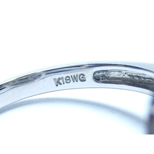 K18WG ペリドット 0.94ct ダイヤモンド 0.09ct リング・指輪 8月誕生石/13号