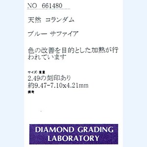 Pt850 プラチナ リング サファイア & ダイヤモンド 9月誕生石/12号