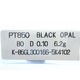 PT850　ブラックオパール　ダイヤモンド：0.10ct　リング・指輪 　10月誕生石/15号 - 縮小画像5