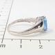 Silver925 シルバー リング ブルートパーズ & ダイヤモンド 11月誕生石/12号 - 縮小画像4