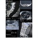 メンズ腕時計 デザインクロノグラフ　シルバー　メタルバンド　ウォッチ/ブルー字 - 縮小画像3
