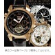 メンズ腕時計 インナーベゼルビッグフェイス自動巻きマルチファンクション腕時計【保証書付】 - 縮小画像5
