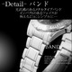 メンズ腕時計 シルバーメタル　マットベゼル　ウォッチ/ブルー - 縮小画像3