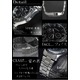 メンズ腕時計 デザインクロノグラフ　メタルバンド　ウォッチ/レッド - 縮小画像3