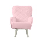 Liloudecoco リルデココ　回転ローチェアー（ポケット付）ピンク 姫系 キルティング 椅子 一人掛け ソファー 高座椅子