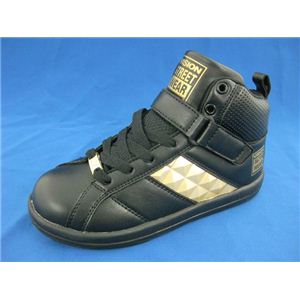 【PREMIUM DANCE KIDS】キッズ用ダンスシューズ VKR-047 BLK／GLD 23.0