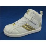 【PREMIUM DANCE KIDS】キッズ用ダンスシューズ VKR-047 WHT／GLD 19.0
