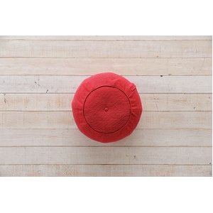 スツールクッション(ルルド バランスツール) 丸型 洗えるカバー 東谷 AX-HSL162MR ミックスレッド(赤) - 拡大画像