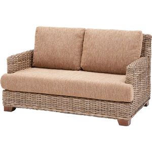 《リゾート・モダンアジアン家具》　ヴェラス ラタンソファ 　2人掛（幅125） TTF-402