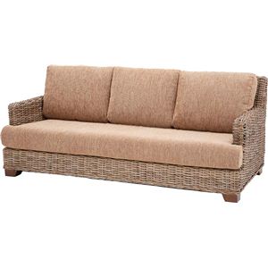 《リゾート・モダンアジアン家具》 ヴェラス　ラタンソファ 3人掛（幅171） TTF-403