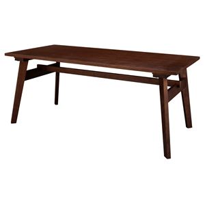 ダイニングテーブル(モティ) 長方形 木製(天然木) 東谷 RTO-745TBR ブラウン - 拡大画像