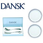 DANSK(ダンスク)　ビストロディナー４点セット　★ディナープレート＆取分けフォーク＆スプーン