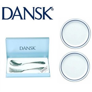 DANSK(ダンスク)　ビストロディナー4点セット　★ディナープレート&取分けフォーク&スプーン 商品画像