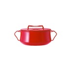 DANSK（ダンスク）　ホーロー　両手鍋18cm　チリレッド