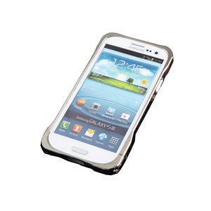 MOBiCRAB GALAXY S3(SC-06D)、S3 α(SC-03E)用 メタルバンパー（24Kホワイトゴールド）