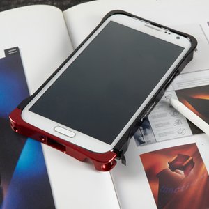 MOBiCRAB GALAXY Note2(SC-02E) 用 メタルバンパー　（ブラック＋レッド）