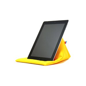 【全7色】タブレット端末用可変ケーススタンド スタンディングポーチ（イエロー）