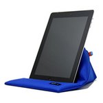 【全7色】タブレット端末用可変ケーススタンド スタンディングポーチ（ブルー）