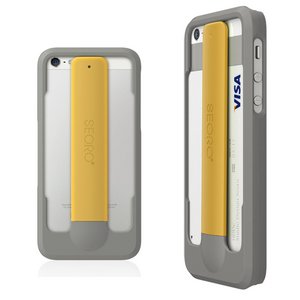 【全7色】iPhone5 専用 ローリングケース （グレー/イエロー）